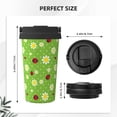 thumbnail image 3 of Goofa Daisies And Ladybugs for Insulated Travel Coffee Mug Spill Proof Leak Proof 16 OZCoffee Tumbler Reusable Coffee Cups with Lids Thermos for Hot and Cold Drink, 3 of 8