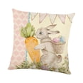 thumbnail image 1 of Fundas de almohada de Pascua, cojines para sofá, fundas de almohada decorativas con cremallera Conejito, 1 of 9