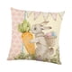 thumbnail image 1 of Fundas de almohada de Pascua, cojines para sofá, fundas de almohada decorativas con cremallera Conejito, 1 of 9