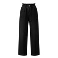 thumbnail image 6 of VBVC Women's Elastic Waist Jeans with Pockets , Decorative Buttons Denim Pants For Women, S-2XL, 6 of 6