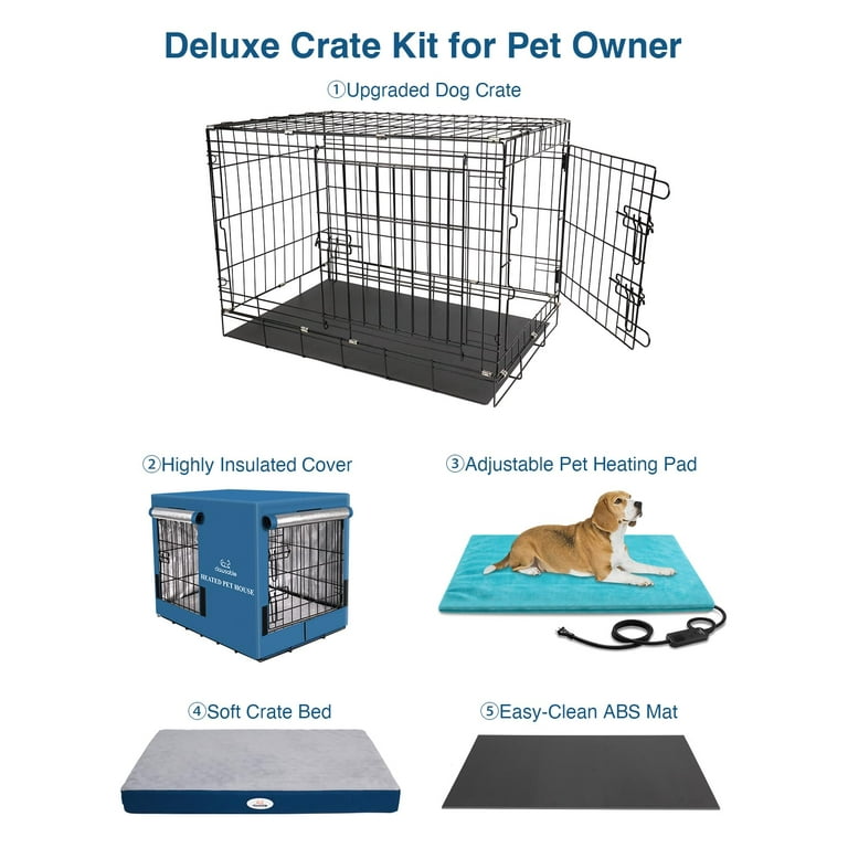 Heated dog cheap crate