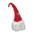 thumbnail image 3 of Northlight 21 Gnome with Bendable Red Felt Hat with Grey Heart Accent Christmas Decoration - 21", 3 of 3