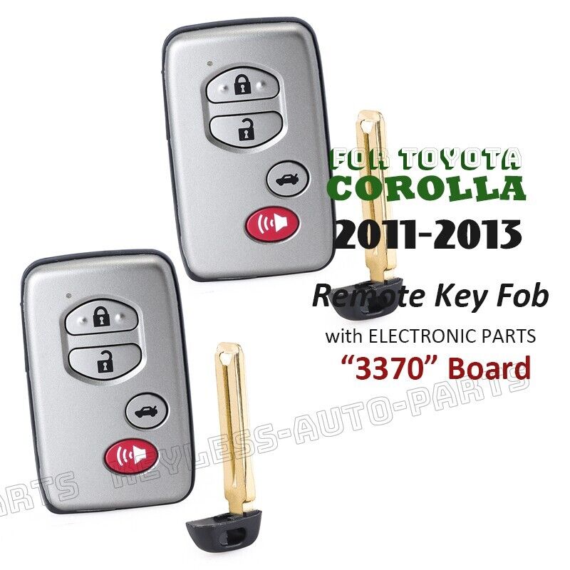 HYQ14AAB for Toyota Corolla 2011 2012 2013 Proximity Remote Smart Key Fob 3370