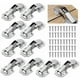 thumbnail image 1 of 20 bisagras para puerta de armario, bisagras para puerta de cocina, bisagras para muebles de 90°, bisagras invisibles, tornillos a juego, adecuadas para puertas de gabinetes, puertas de gabinetes, 1 of 5