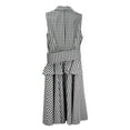 thumbnail image 2 of Michael Kors Robe-Chemise Ceinturée en Popeline Vichy Noire / Optique Blanche pour Femme - 10, 2 of 2