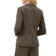 thumbnail image 3 of Blazer de cuadros houndstooth para mujeres INSPIRE CHIC, chaqueta de traje casual de trabajo para otoño, talla XL, marrón, 3 of 5