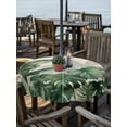 thumbnail image 2 of Outdoor Tablecloth with Umbrella Hole for Patio/Picnic/Party/Camping, Palm Leaves Tropical Waterproof Table Cloth Round Cover Washable, Green Botanical Summer Linen (Dia 54"), 2 of 8