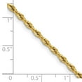 thumbnail image 2 of Auriga Fine Jewelry 14K Yellow Gold 2.5 mm Semi-Solid Rope Chain Necklace for Women 22", 2 of 7
