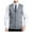 Gray 2, variant on Kureaily Men's Wool Blend V Neck Knit Cardigan Vest Wool Sweater Colour Blocking Casual Versatile Sleeveless Shirt Vest