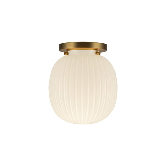Alora Lighting Sf579107 Cherise 7" Wide Semi-Flush Ceiling Fixture - Brushed Gold / Glossy