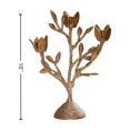 thumbnail image 2 of Candle Holder Vintage Candlestick Holder, Golden Resin Mistletoe Flower Candle Stick Holder, for Wedding Centerpiece Table Decorations Fireplace Mantel Decor, 2 of 6