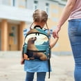 thumbnail image 6 of Sea Lion Airport Backpack Preppy Cute Mini Shoulder School Backpack Lightweight with Adjustable Shoulder Strap Large Capacity Printed Design, 6 of 6