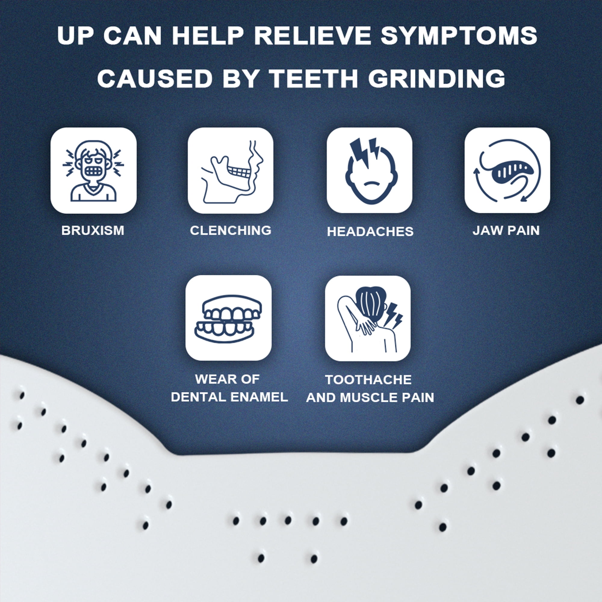 KOHEEL Lightweight Dental Mouth Guard, Nighttime Teeth Grinding, 2 Count