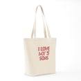 thumbnail image 7 of CafePress - I LOVE MY 3 SONS IN PINK Tote Bag - Unisex Canvas Tote Bag, Beige, 1-Piece, 7 of 7