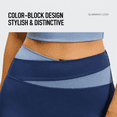 thumbnail image 5 of Women's 2 Piece Color Block Workout Set, Sports Bra and High Waist Leggings, Yoga Gym Pilates Outfit, 5 of 10