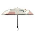 thumbnail image 2 of Compact Sun Umbrella Windproof Travel Umbrellas for Rain Strong Portable UV Protection Snowman and Block, 2 of 8