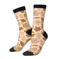 thumbnail image 1 of Fotbe Fall Leaves Calcetas Largas con Estampado para Hombre y Mujer – Calcetas de Compresión Transpirables y Elásticas, Viajar y Uso Diario Talla 5-11, 1 of 6