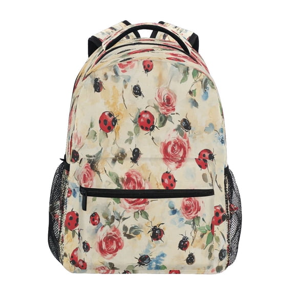 DIXRUYEE Backpack Schoolbag Floral Dance Pattern 15L/18L 2-SIZE