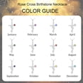thumbnail image 4 of APSVO 925 Silver Plated Rose Cross Necklaces for Women September Birthstone Pendant with Blue Sapphire Birthday Christmas Jewelry Gifts Teen Girls Stocking Stuffers Kids, 4 of 8
