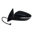 thumbnail image 2 of 72544V - Fit System Driver Side Mirror for 09-12 Volkswagen Passat CC, textured black w/ PTM cover, w/ turn signal, puddle lamp, memory, power folding, w/o auto dimming, Heated Power, 2 of 2