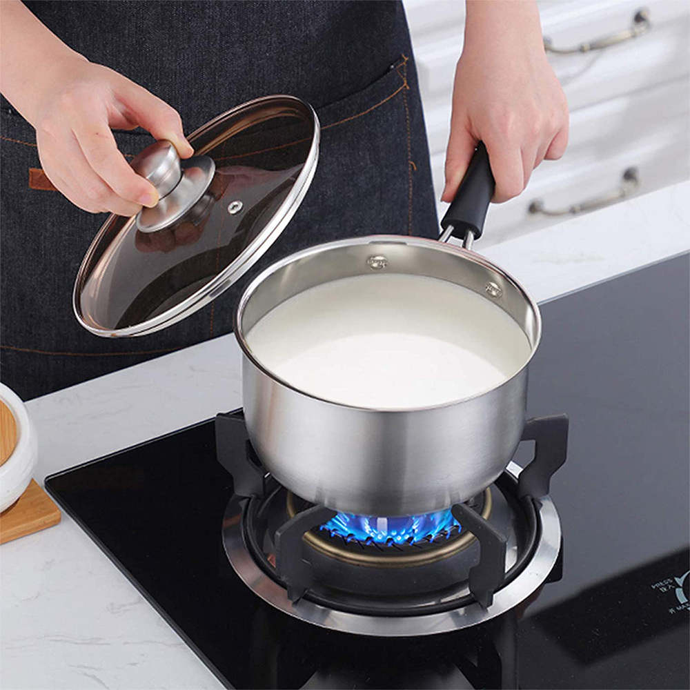 Vesteel 2-Quart Stainless Steel Saucepan with Glass Lid photo 5