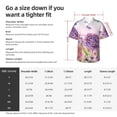 thumbnail image 5 of Sikiie Flowers And Colorful Butterflies Print Men's Hawaiian Shirt, Summer Beach Button Pocket Short Sleeve T-Shirt,3X-Large, 5 of 7