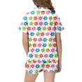 thumbnail image 3 of Hiiyo Big Girls Pajamas Full Print Short Sleeve Button Down Sleepwear Pjs, Sizes 2-13, 3 of 3