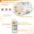 thumbnail image 4 of Electronic Candles Light Combination 3x5In, 3x4In Flameless Candles Plastic Festive Decoration Party Christmas Decoration Sweet Cute Pink Flower, 4 of 7