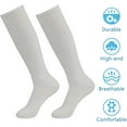 thumbnail image 5 of Soccer Socks, Unisex Long Tube Solid Color Team Sports Football Baseball Athletic Compression Calf Socks for Running Cycling Football, 1 Pair, 5 of 8
