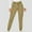 Khaki, variant on Azrian Fashion Casual Pants for Womens,Women Casual Trousers High Waist Drawstring With Multi-Pockets Long Pants