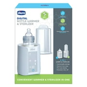 Chicco Digital Bottle Warmer & Sterilizer for Breast Milk, Formula, and Baby Food - White, New