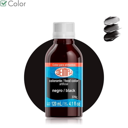 Artificial Food Colorant/Coloring - Black 370L - Size:120ml