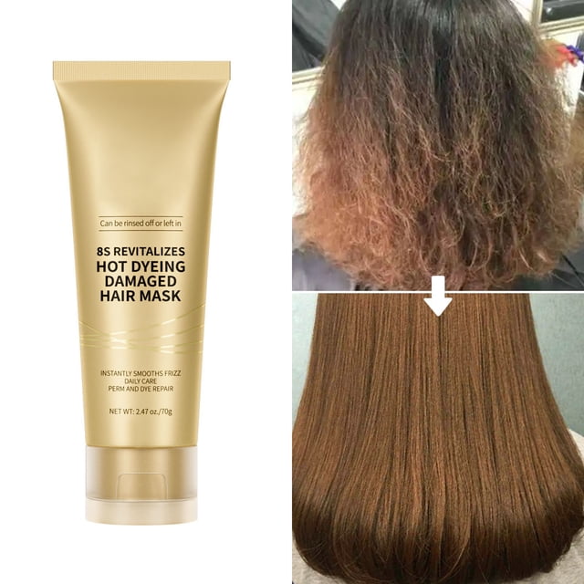 Fiudx Mascarilla Reparadora, Acondicionador Suavizante, Crema Horneada Brillante, Mascarilla Nutritiva para El Cabello, Solución Reparadora de Daños, Fórmula Protectora Del Calor, Uso Diario, Apto pa
