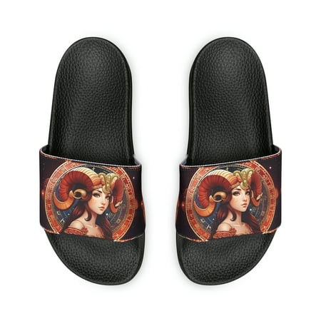 

Aries Zodiac Anime Women s PU Slide Sandals