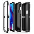 thumbnail image 5 of Aggxpf Compatible with Motorola Moto G Play 2023/Moto G Pure/Moto G Power 2022, Dual Layer Protection Phone Case with Belt Clip (Black), 5 of 5