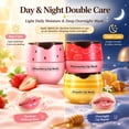 thumbnail image 4 of MODANU 3 Pcs Bee Lip Balm Honey Pot Honey Lip Balm Sleeping Lip Mask Silky Hydrating Bee Lip Balm Lip Mask Overnight Lip Care Products (Honey+Strawberry+Watermelon), 4 of 7