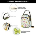 thumbnail image 4 of FORMRS Crossbody Bag for Women Quilted Travel Shoulder Cell Phone Purse with Chain Strap Handbag, Colorful Easter Eggs, 4 of 7