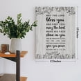 thumbnail image 2 of Bible Verse May The Lord Bless You Canvas Poster Numbers 6: 24-26 Framed Scripture Print Painting for Christian Home Office Wall Art Decoration 11.5 x 15 inch, 2 of 5