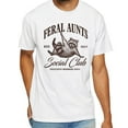 thumbnail image 2 of Feral Aunts Social Club Shirt – Funny Raccoon Meme Tee, Aunt-To-Be Gift, Unhinged Weirdcore Pregnancy Reveal Shirt, 2 of 5