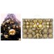 thumbnail image 2 of 101 adornos navideños con forma de estrella para la copa del árbol, colgantes creativos para decorar. Oro, 2 of 9