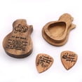 thumbnail image 3 of 3 Pcs Wooden Guitar Pick Holder and Picks Waterproof Guitar Picks Storage Box, 3 of 11
