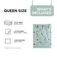 thumbnail image 4 of Regency Heights Queen Size Cotton Flannel Sheet Set, 4-Piece Flannel Bed Sheets Queen, 100% Cotton Bed Sheets Set with Deep Pocket, Seafoam Llama, 4 of 7