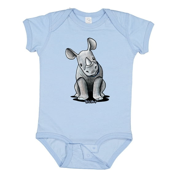 Inktastic Curious Rhinos Boys or Girls Baby Bodysuit
