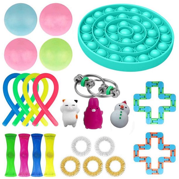Juego de juguetes sensoriales de 24 Uds., juguetes de descompresión para niños, herramientas para aliviar el estrés del autismo Tmvgtek Nuevos Originales