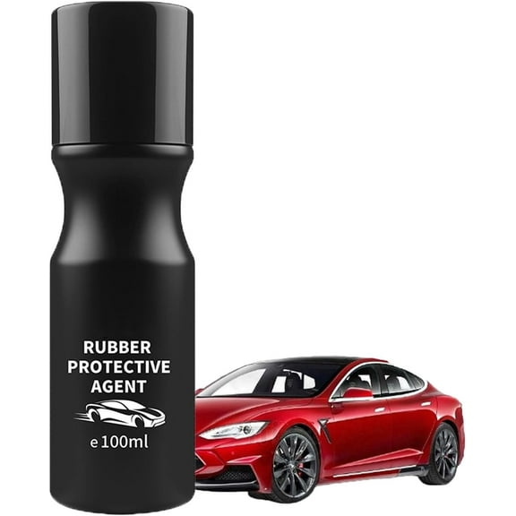 Car Rubber Seal Protectant - Gummi Pflege, Car Door Rubber Seal Protectant Strip Lubrication, Black Plastic Car Trim Restorer, Window Track Lubricant, Use on Car Door, Window, Trunk Seals (1)