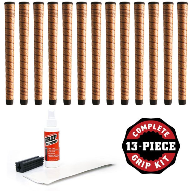 Winn DriTac Wrap Midsize (+1/16") Copper 13 piece Golf Grip Kit (with