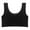 Black, variant on Women Thin Wireless Bra, Hollow Back Plus Size Bras, Sports Sleep Crop Top Underwear