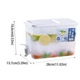 Tantouec 4L Plastic Drink Dispenser Refrigerator Beverage Dispenser