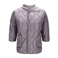 thumbnail image 2 of Sexlip Womens Quilted Lightweight Jackets Button Down Puffer Jacket Coats Padded Outwear with Pockets Purple XXXXL, 2 of 9