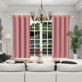 thumbnail image 5 of Lfeey Blackout Curtains, Room Darkening Living Room Bedroom, 52x63 inch, Pink, Set of 2, 5 of 6